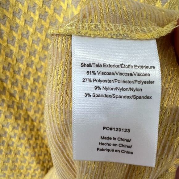 Modcloth On the Sunny Side Up Yellow Knit Mini Dress with Bell Sleeves Women's S - Picture 6 of 8